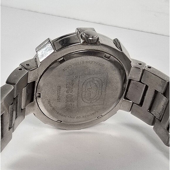 Men's MARC ECKO Watch Stainless Steel Case Metallic Detailing E20034G1 - Picture 7 of 7
